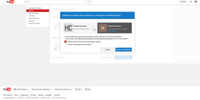 Youtube Kanal verschieben nicht übertragbare Inhalte