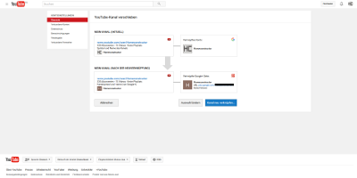 Youtube Kanal verschieben Neuverknüpfung