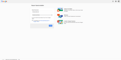Youtube neuer Kanal erstellen
