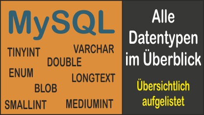 Alle MySQL Datentypen im Überblick