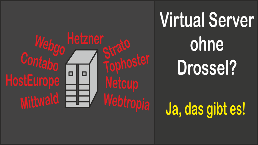 Virtual Server Anbieter ohne Drossel im Vergleich