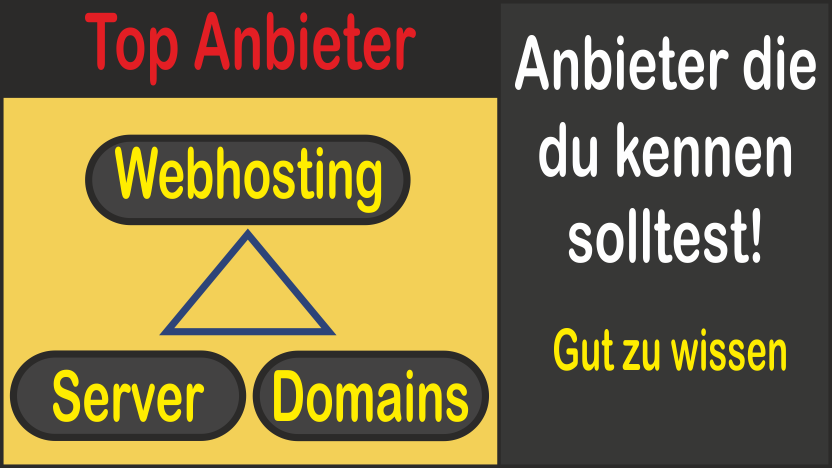 Anbieter von Webhosting, Server und Domains