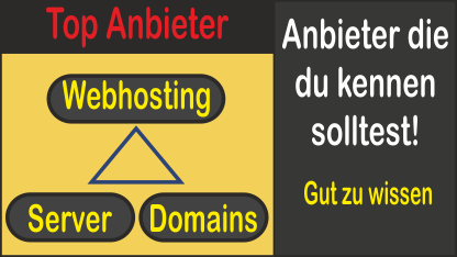 Anbieter von Webhosting, Server und Domains