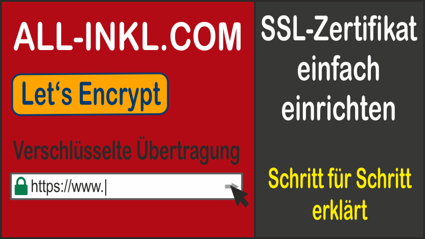 Lets Encrypt Zertifikat bei All-Inkl einrichten