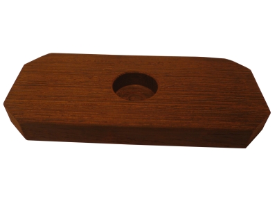Bismut-Levitator Bodenplatte aus Wengen-Holz gefräst