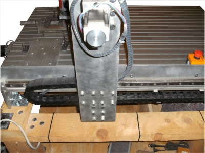 Fertige CNC Fräse Seitenansicht