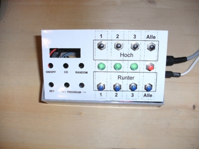 roller blind control electronic casing