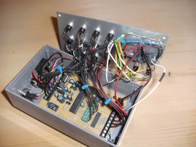 roller blind control electronic casing open