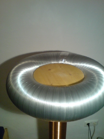 Teslaspule fertiger Toroid