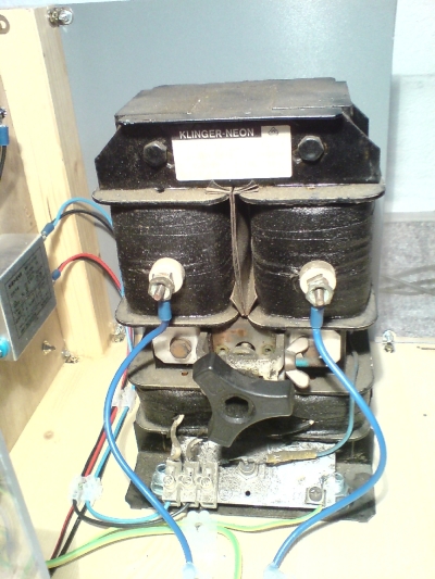 Teslaspule Neontrafo