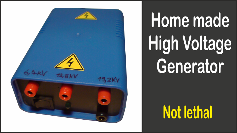 High Voltage generator voltage multiplier for flying insect killers DC spark DIY 