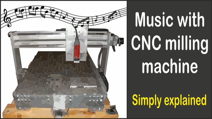CNC milling machine plays music